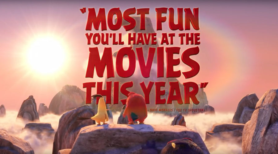 Angry Birds movie ad