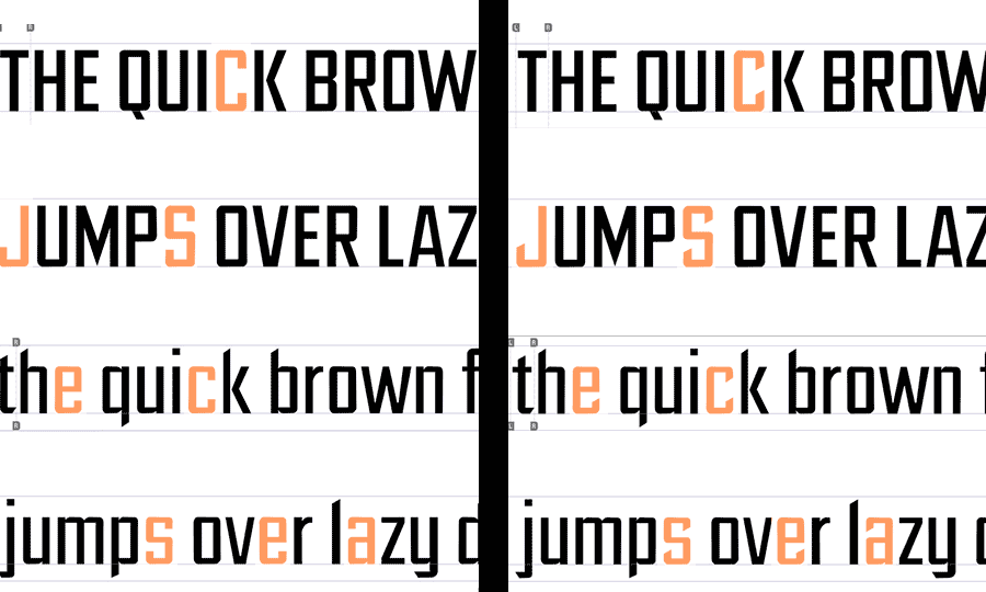 Ultimus font process