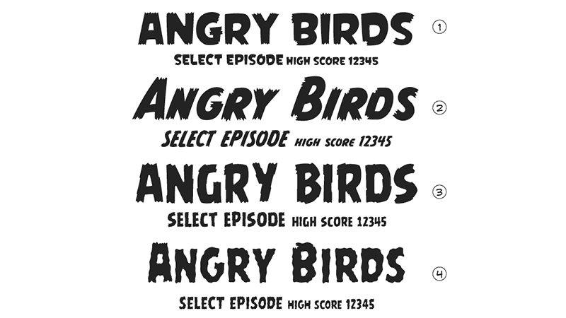 Angry Birds samples