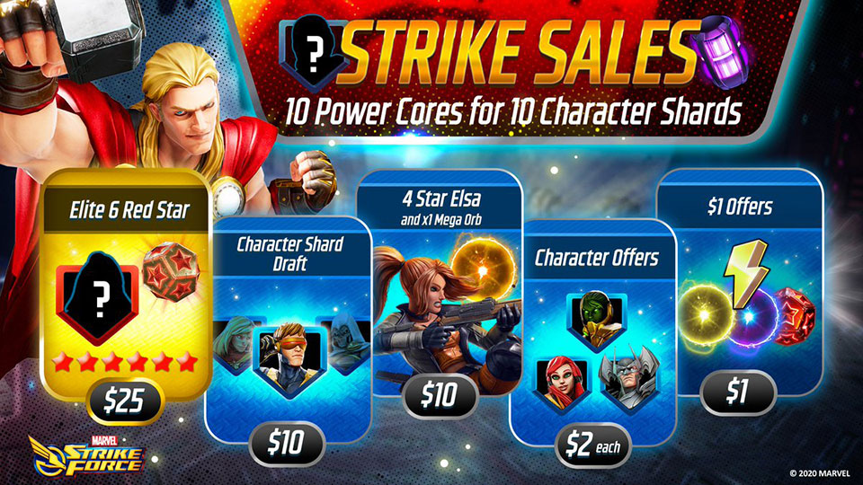 Strike Sales screen graphic