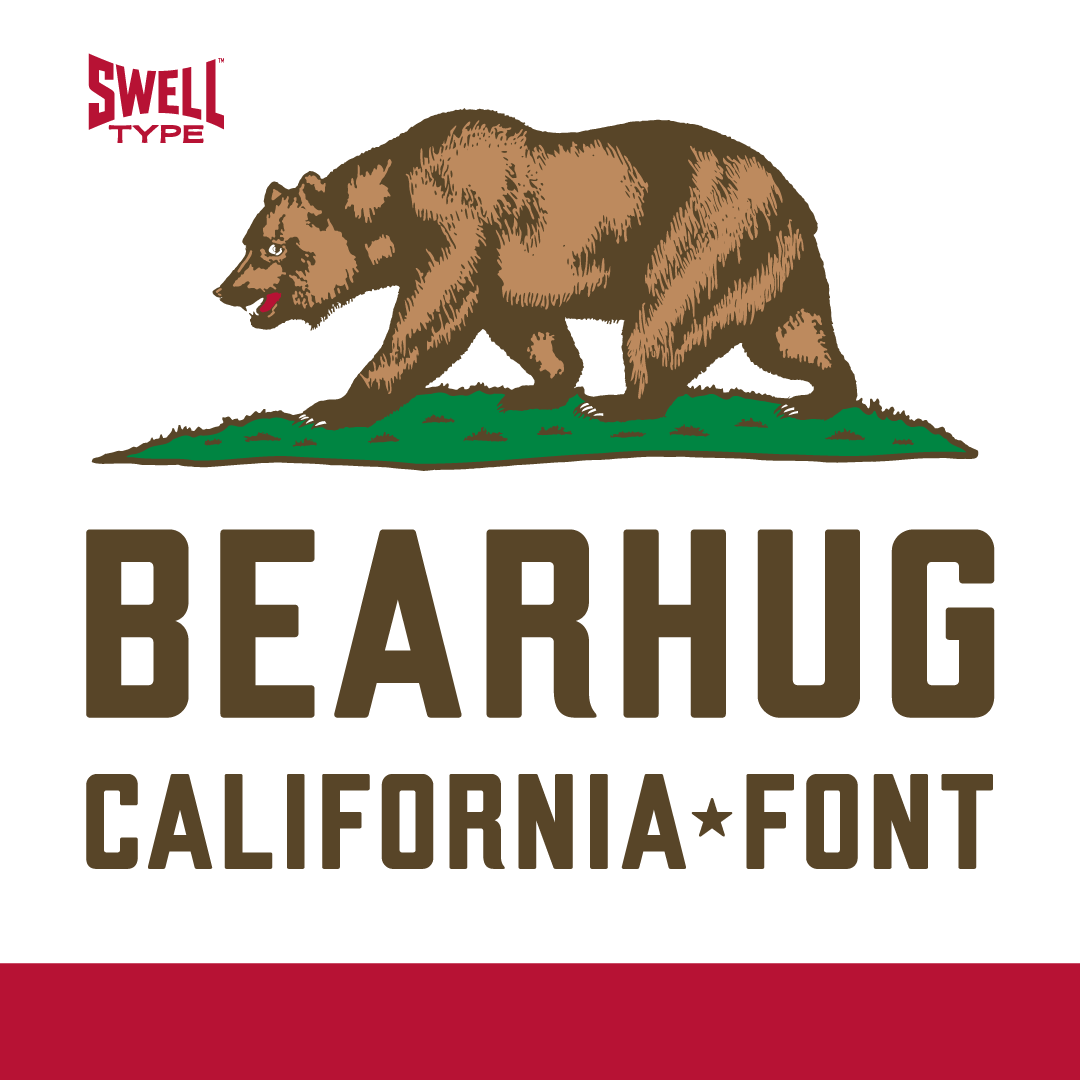 Bearhug-1 Bearhug California Font