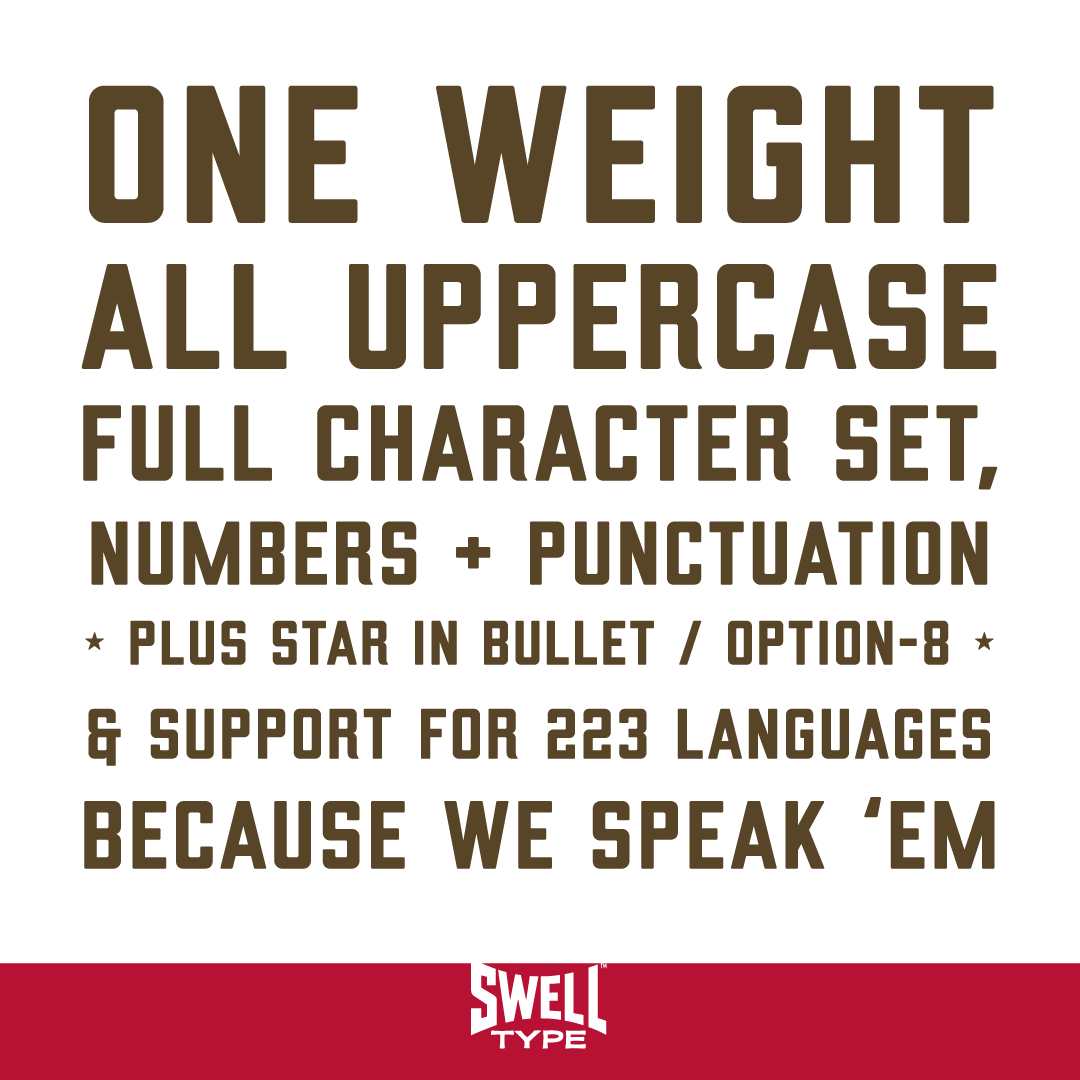 Bearhug-3 Bearhug font features